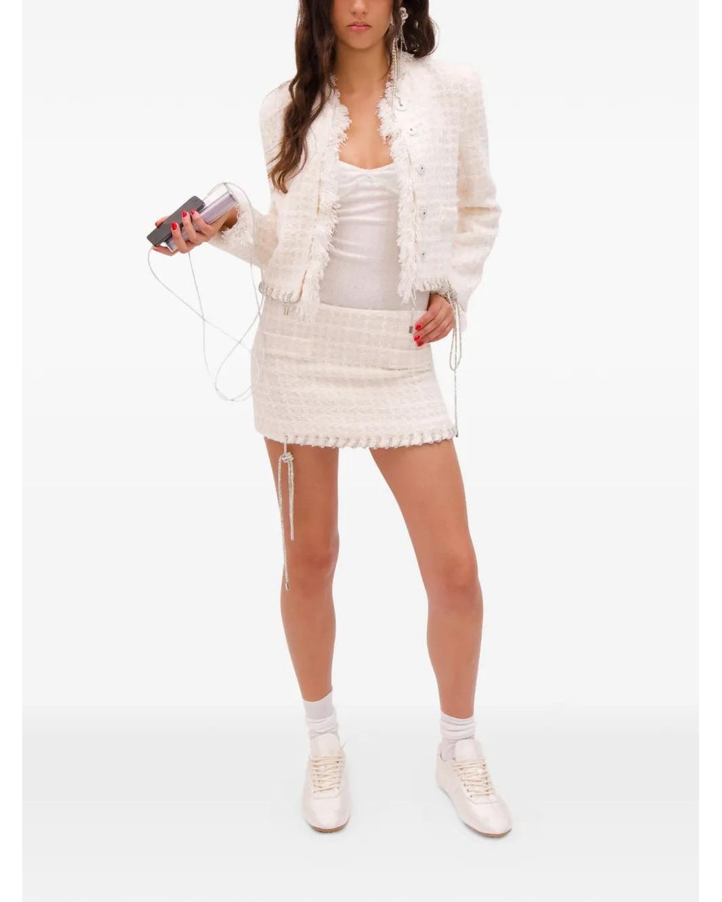 Area White Tweed Jacket