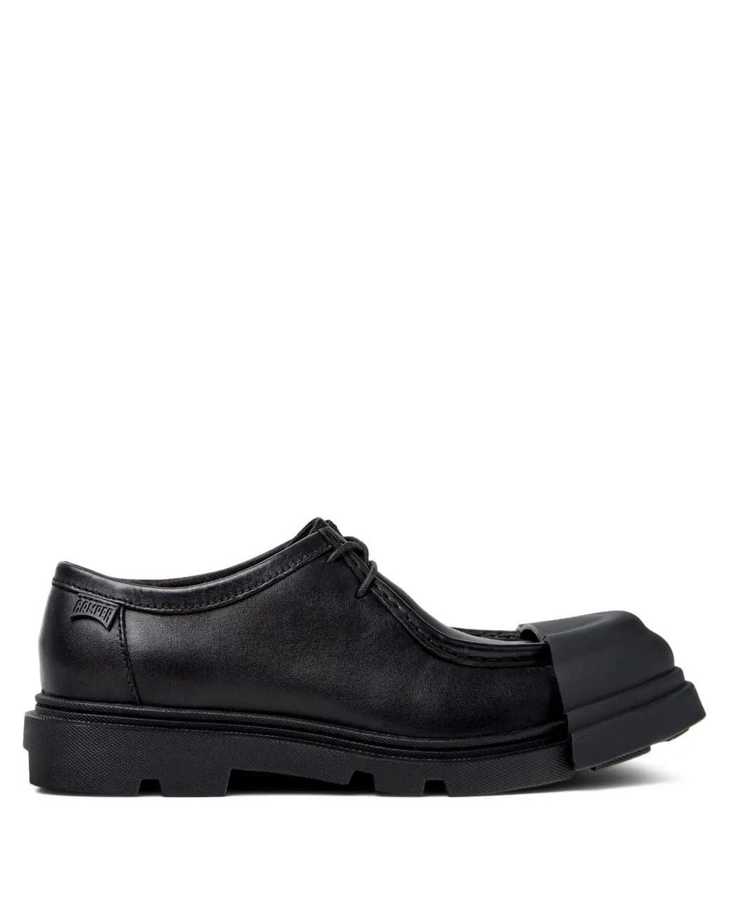 Camper Black Junction Rubber-Cap Derby Shoes