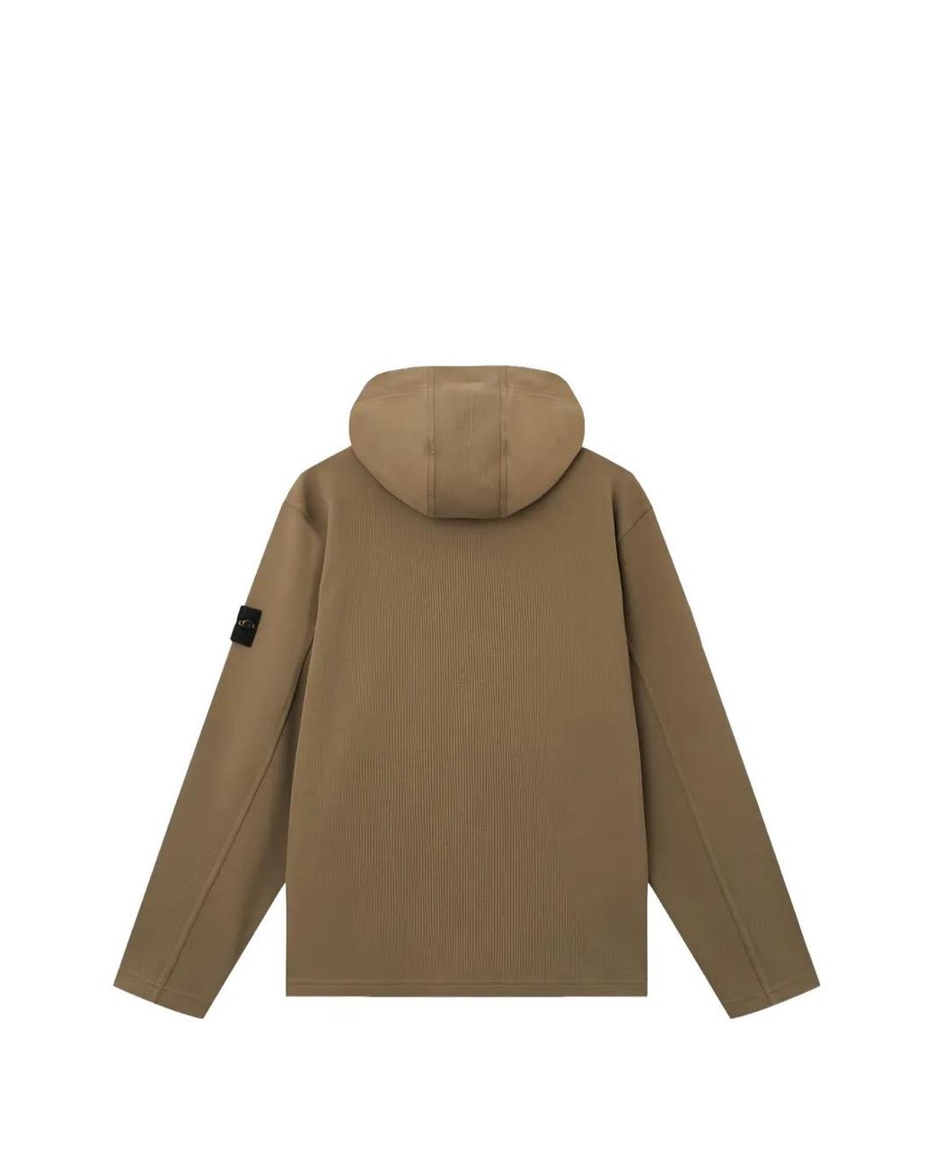 Stone Island Natural 6100020 Organic Cotton Interlock Regular-Fit Zip-Up Hooded Sweatshirt With Pockets for men