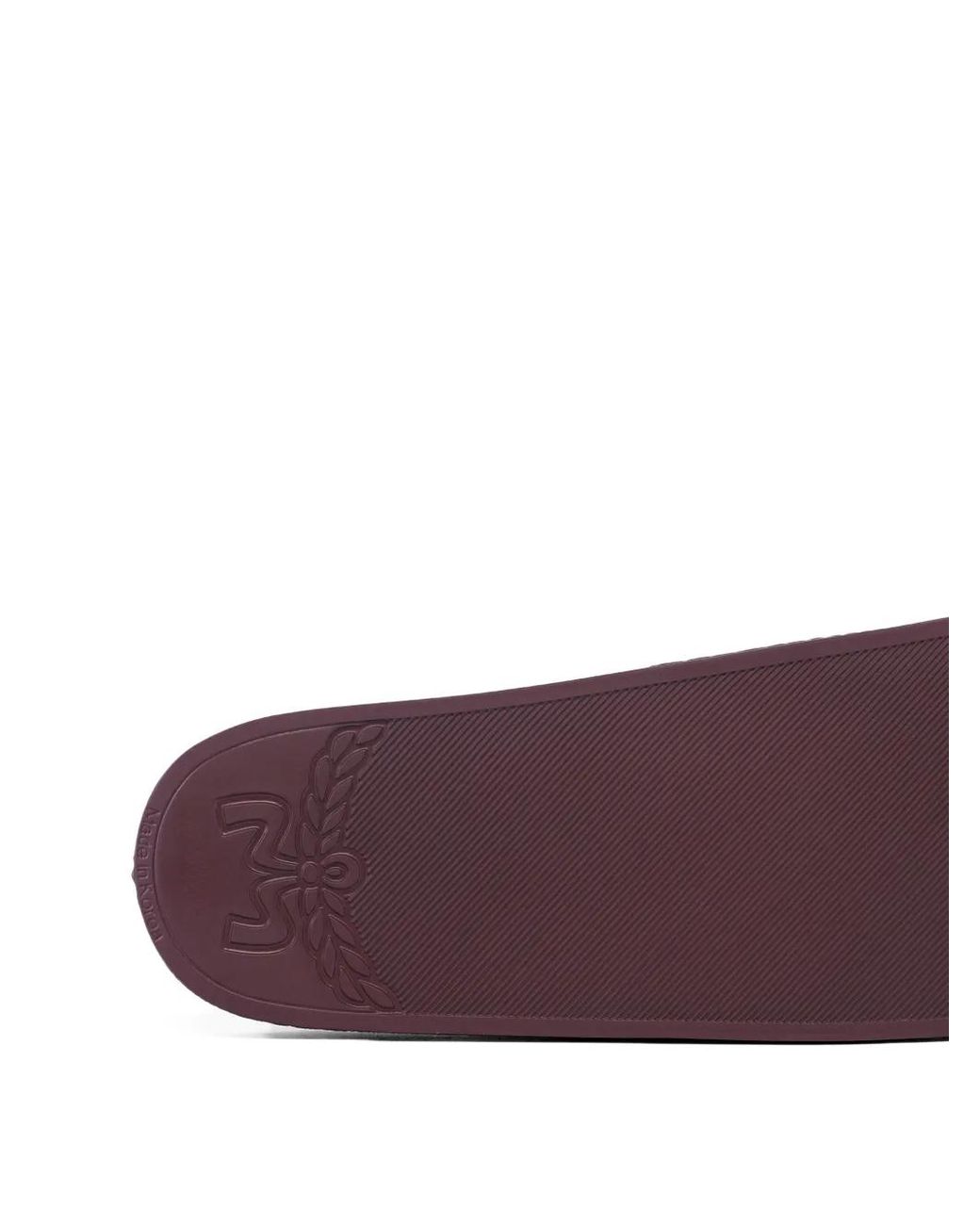 MCM Purple Monogram-Print Slides