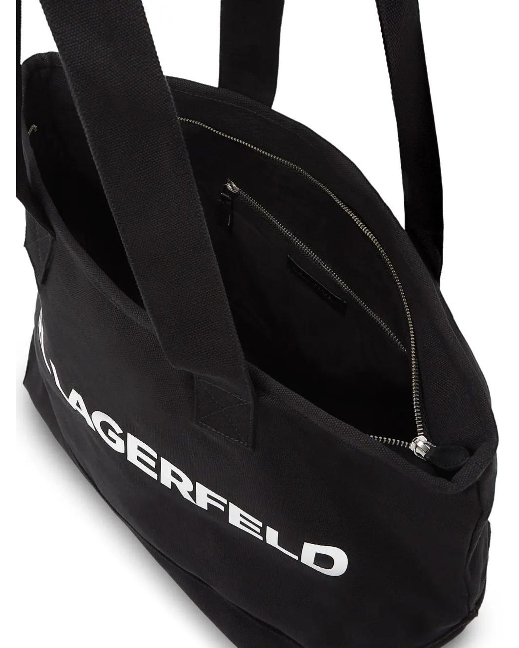 Karl Lagerfeld Black Logo Extra Large Tote Bag