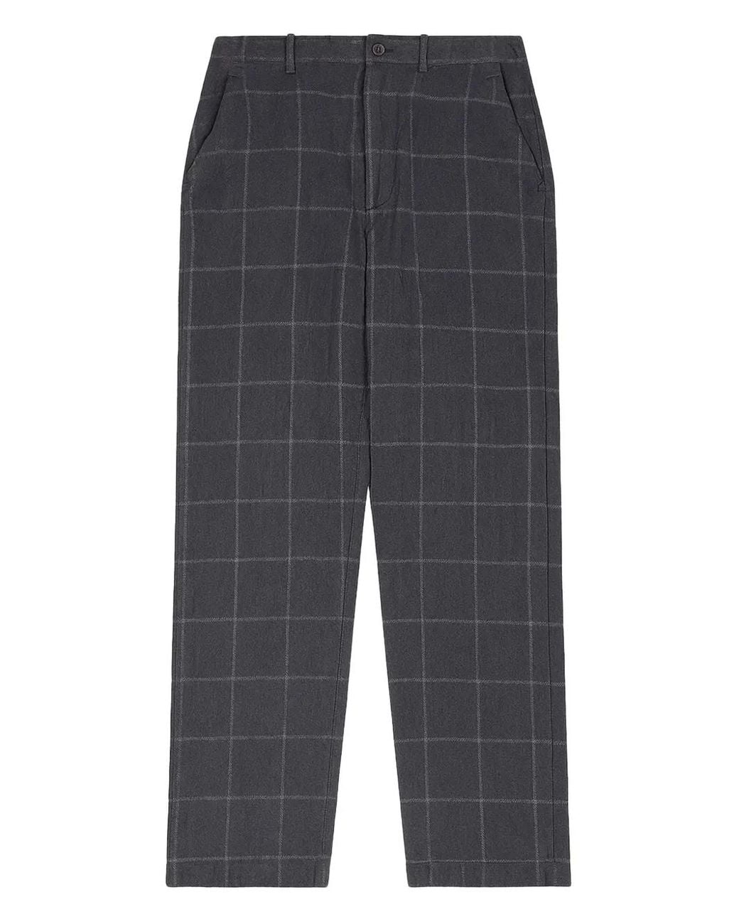 Comme des Garçons Gray Checked Trousers for men