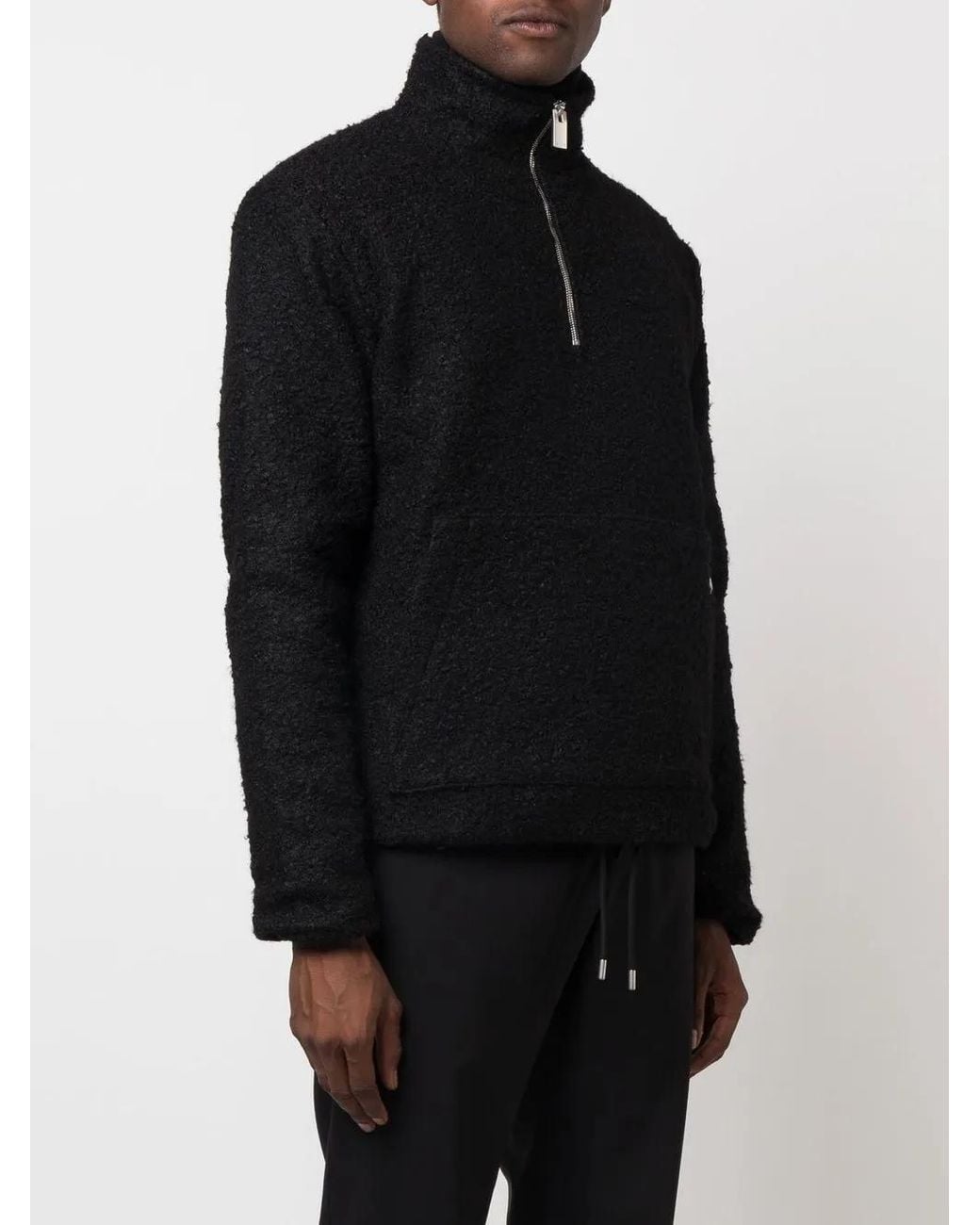 1017 ALYX 9SM Black Elevated Half-Zip Sweater for men