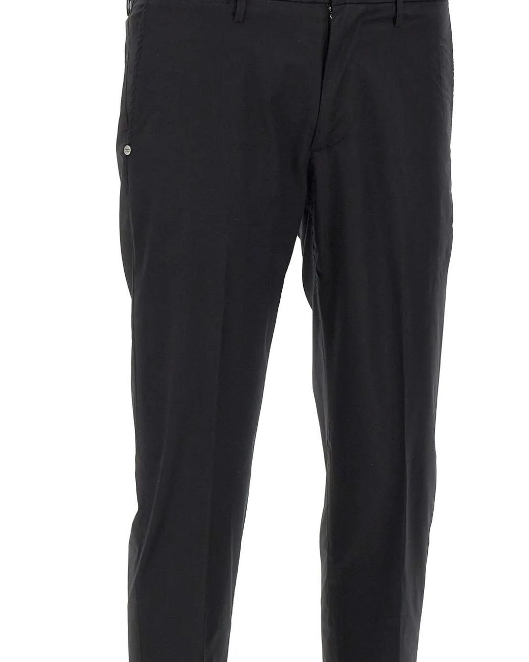 Re-hash Blue Belt Loops Turn-Up Trousers for men