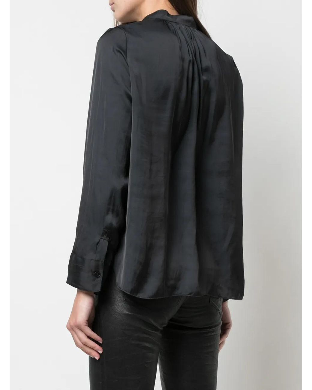 Zadig & Voltaire Black Tink Tunic Blouse