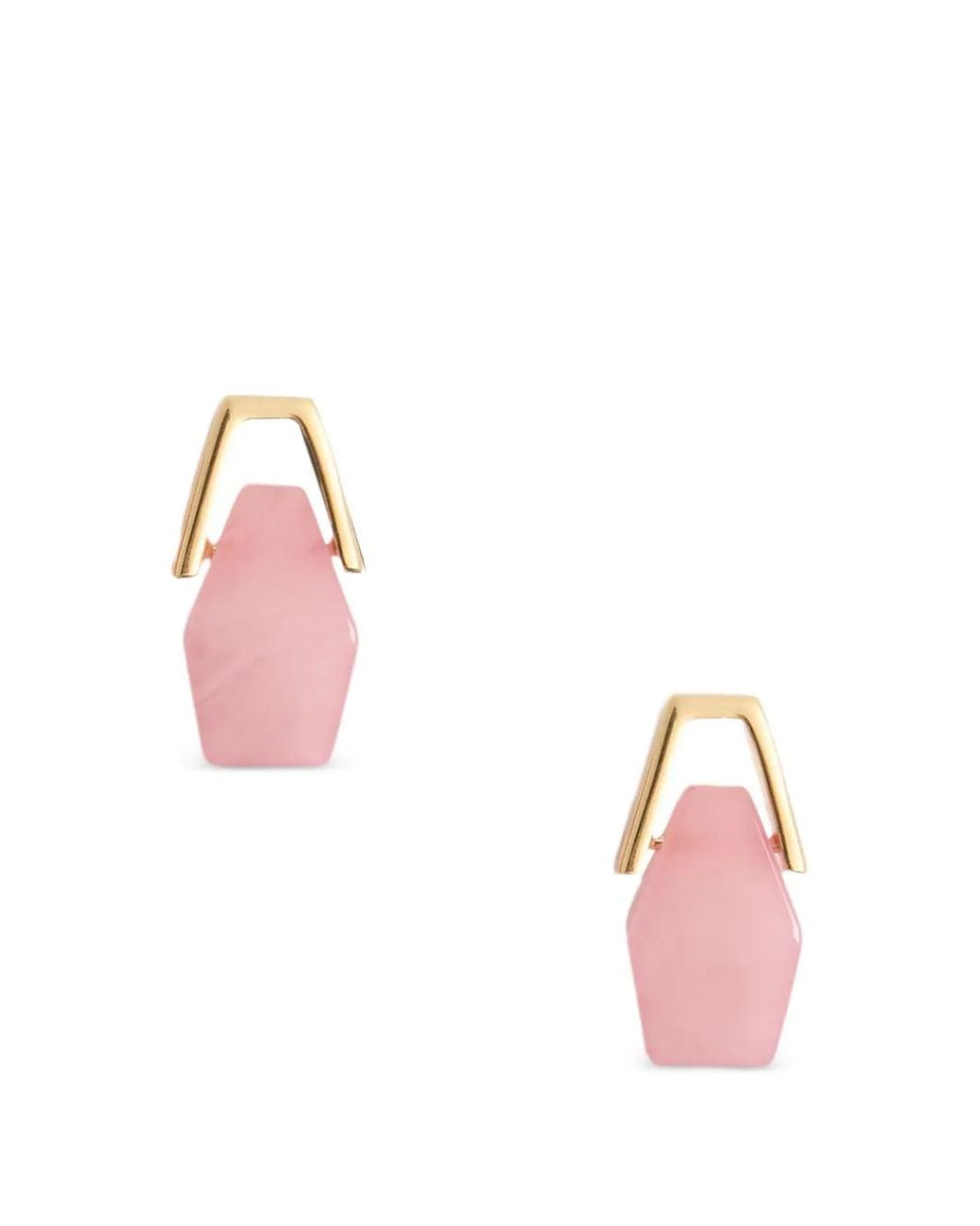 LaDoubleJ Pink Geometric Earrings