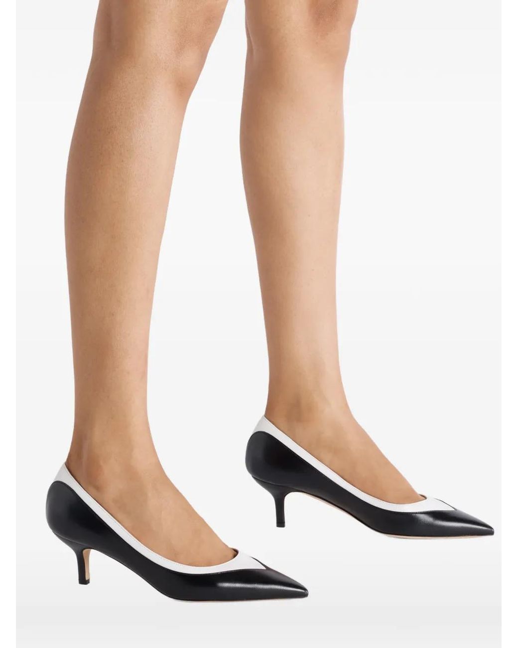 Malone Souliers Black Emmanuelle Leather Pumps