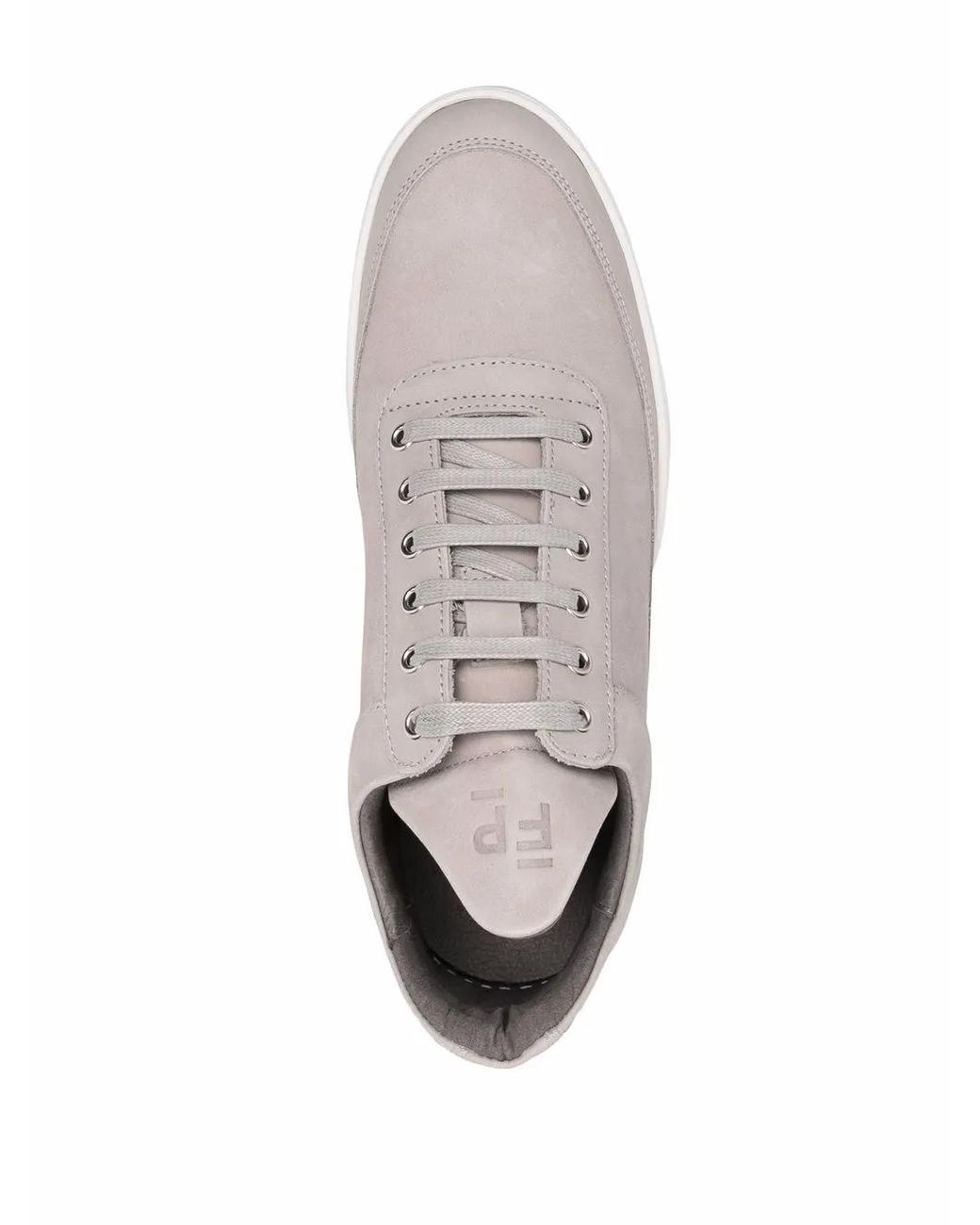 Filling Pieces Pink Leather High-Top Sneakers for men