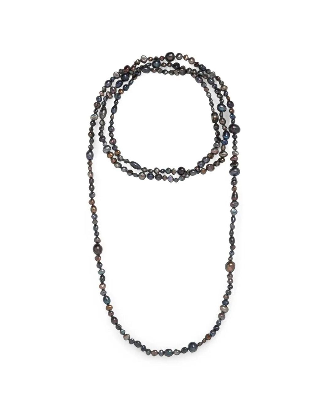 Jennifer Behr Metallic Angela Pearl Necklace