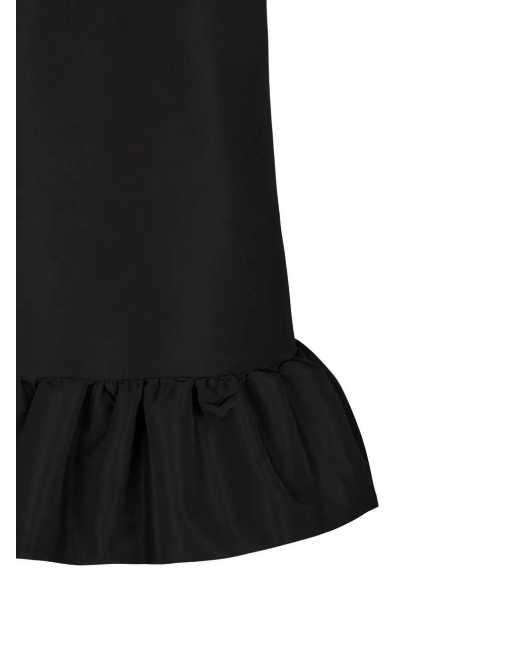 Nina Ricci Black Peplum-Hem Sleeveless Dress