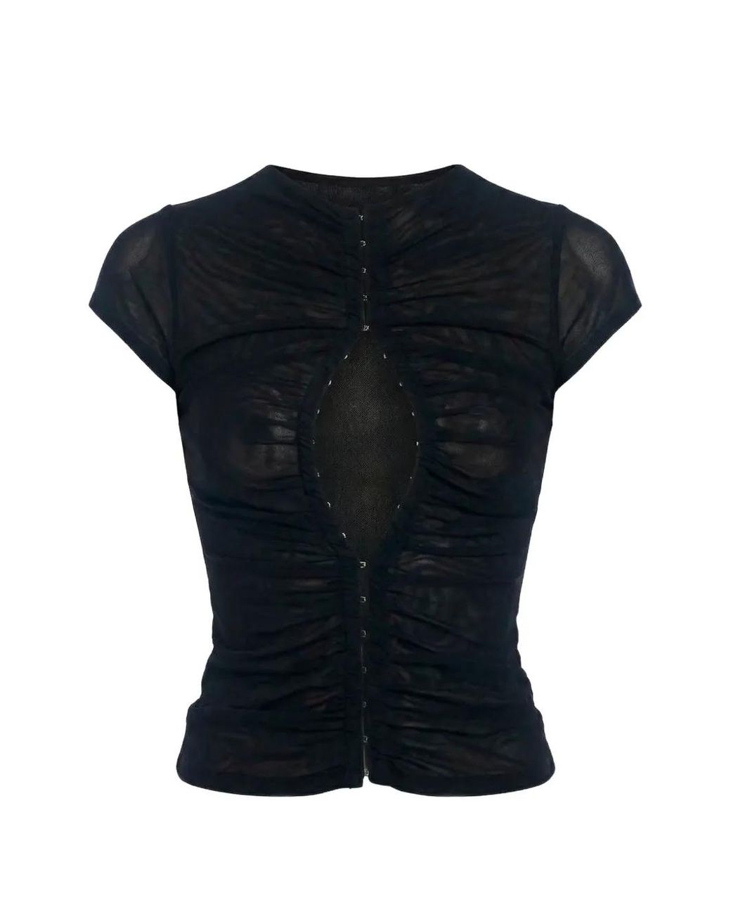 Axel 113 Black Haut Froncé Gia À Découpes