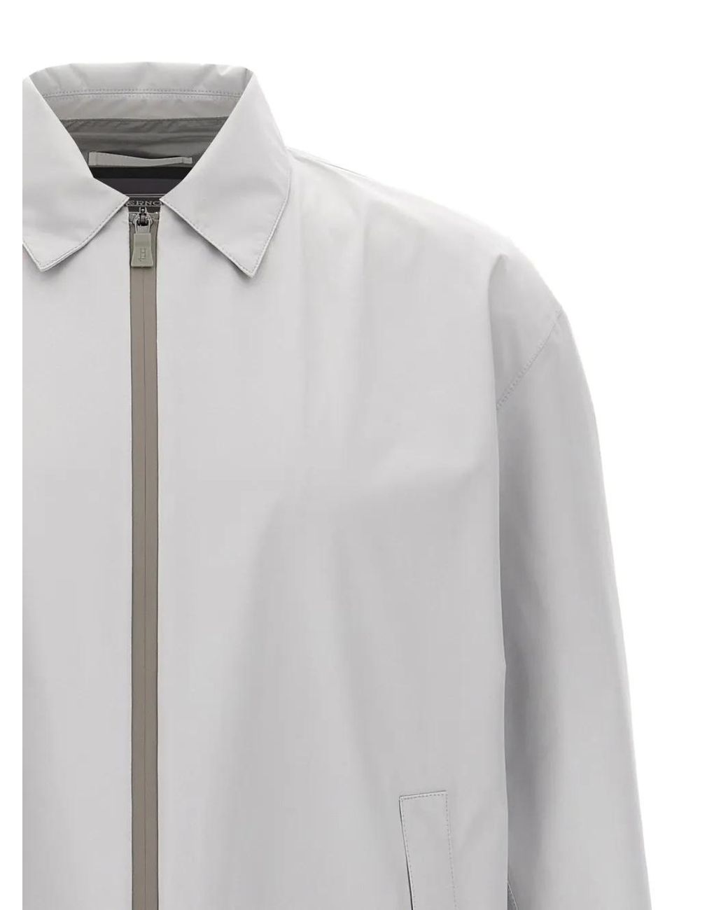 Herno Gray Windproof Jacket for men