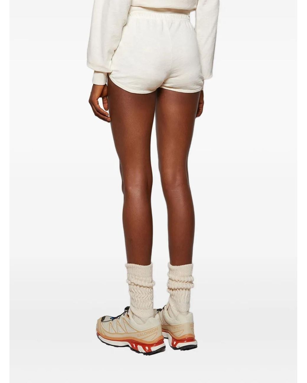 ÉTERNE Natural Cotton Track Shorts