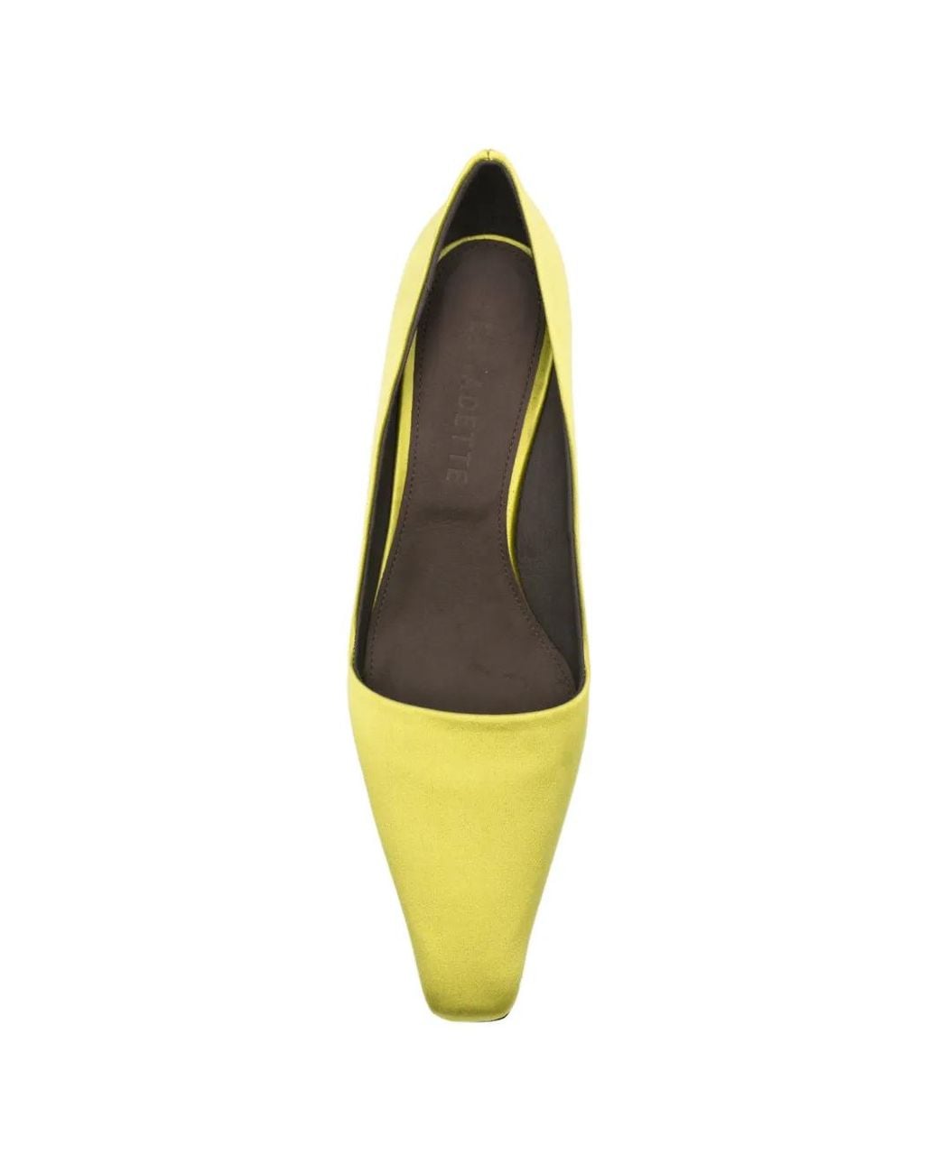 BERNADETTE Yellow Escarpins Satinés À Bout Pointu