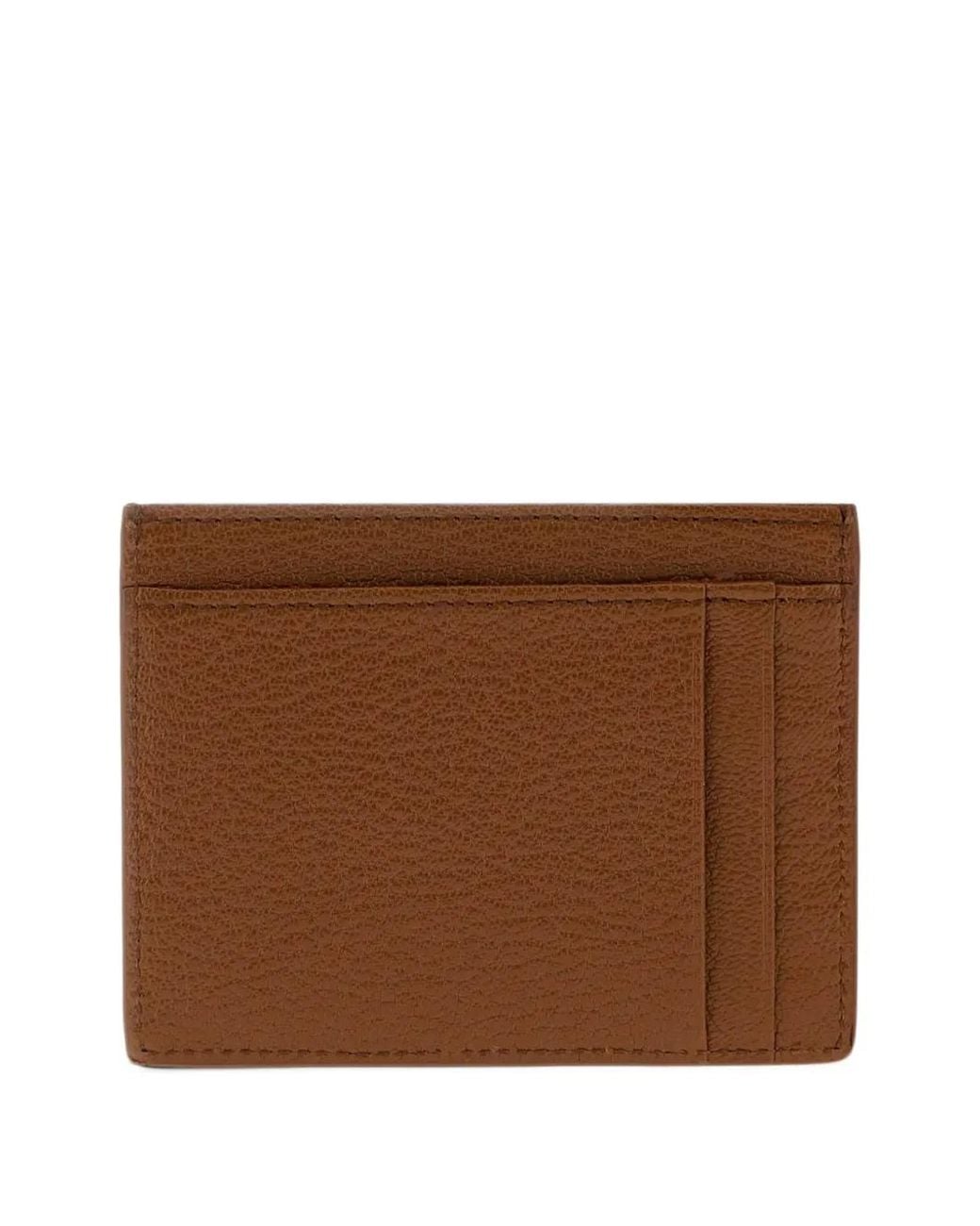 Miu Miu Brown Leather Card Holder