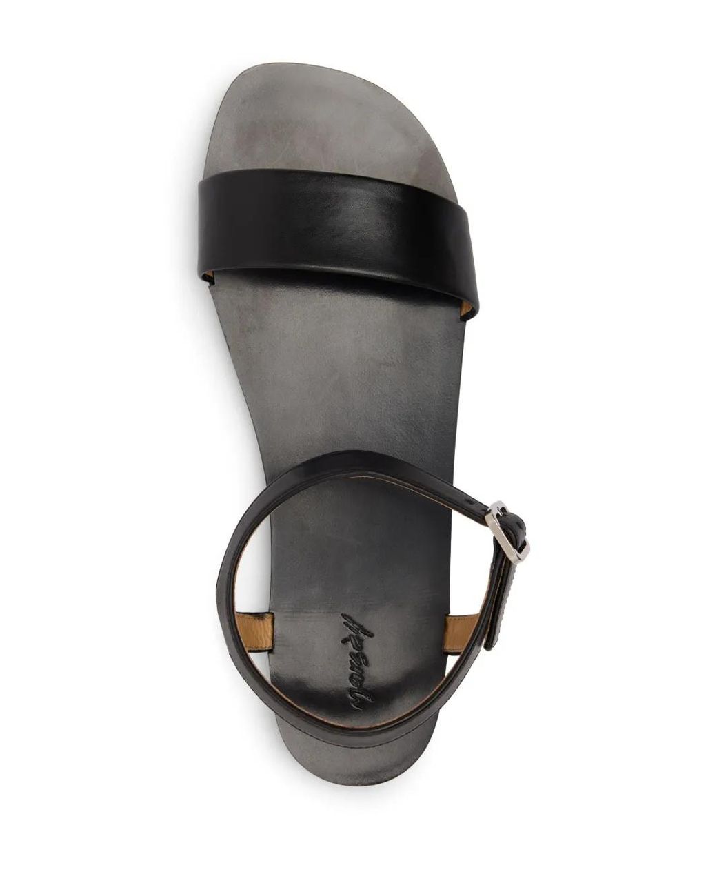Marsèll Black Sottile Leather Sandals for men