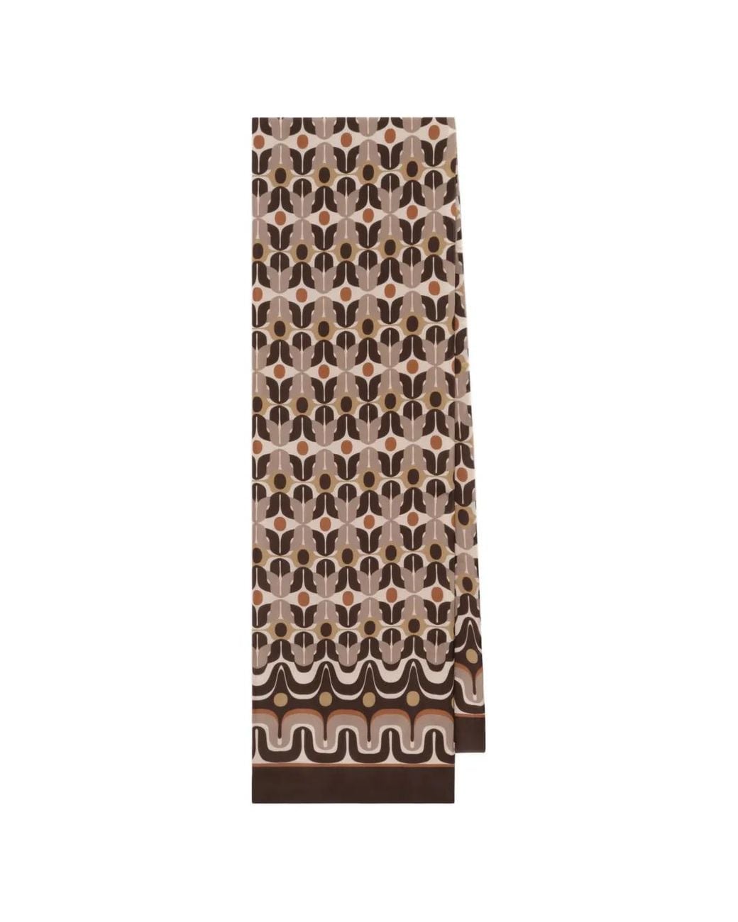 Maliparmi Natural Geometric-Print Scarf