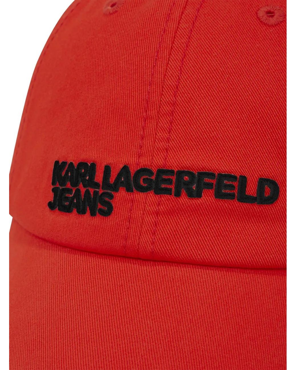 Cappello Da Baseball Con Logo di Karl Lagerfeld in Red da Uomo
