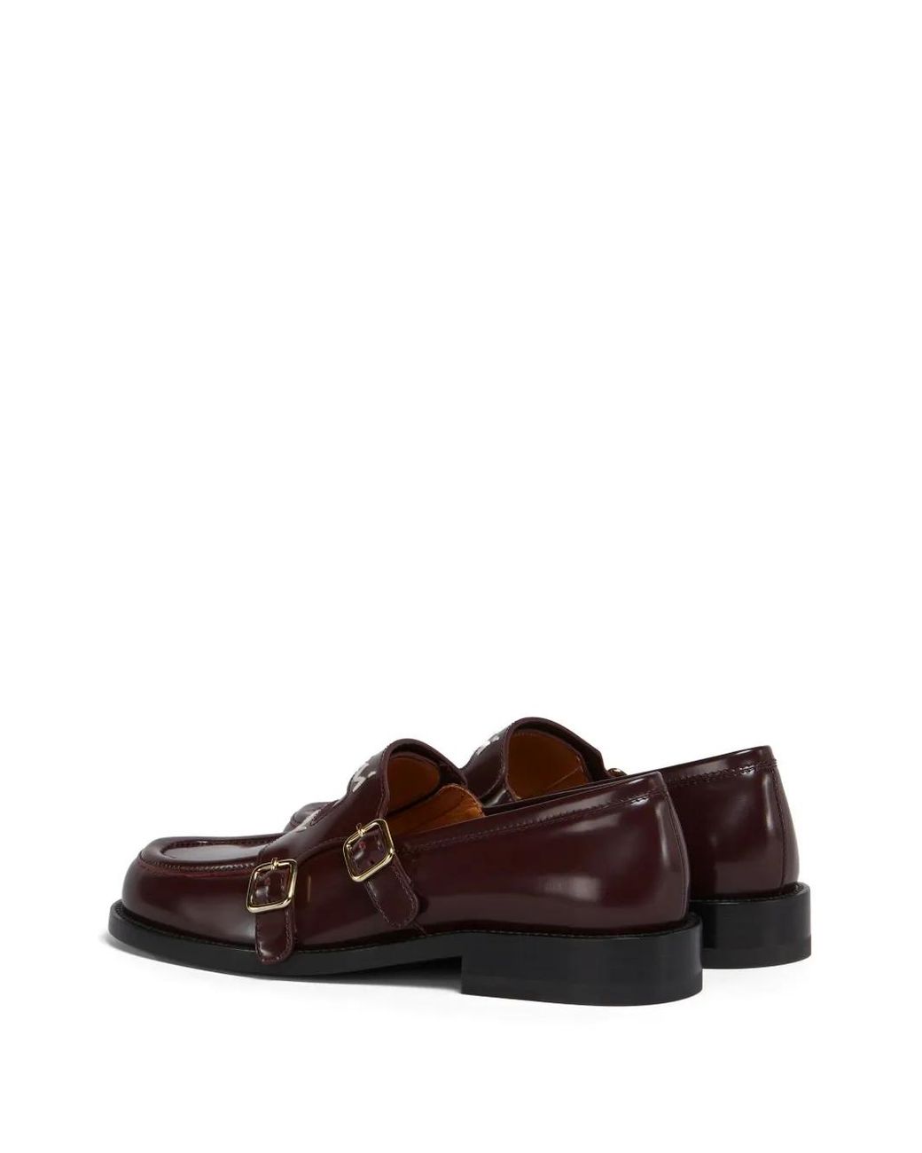 Marni Brown Leather Bambi 3.0 Loafers With Double Buckle