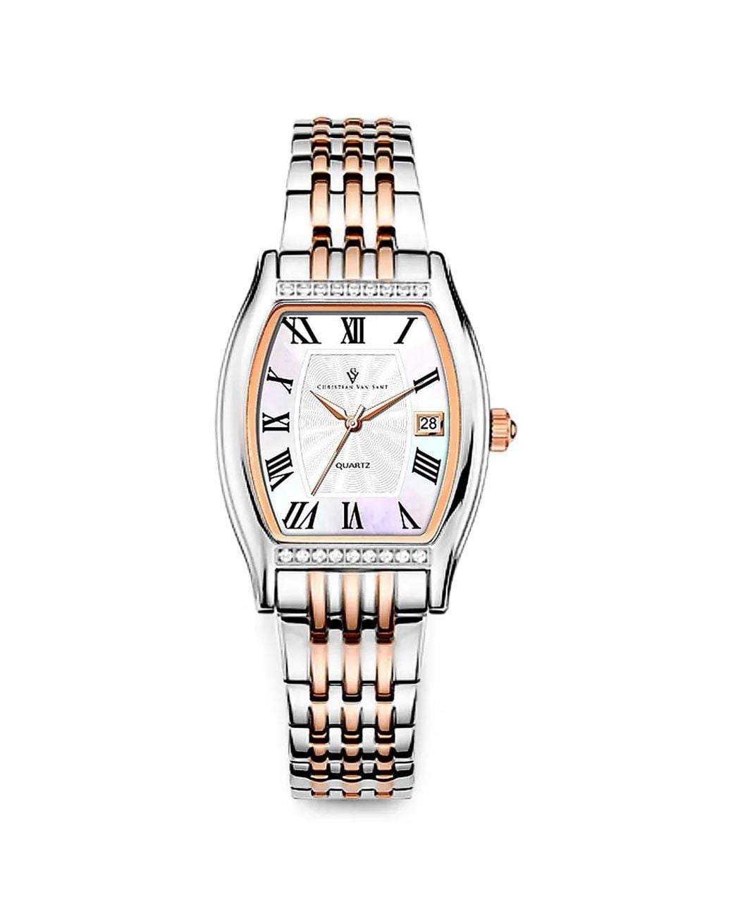 Christian Van Sant White Gemma 34Mm Watch