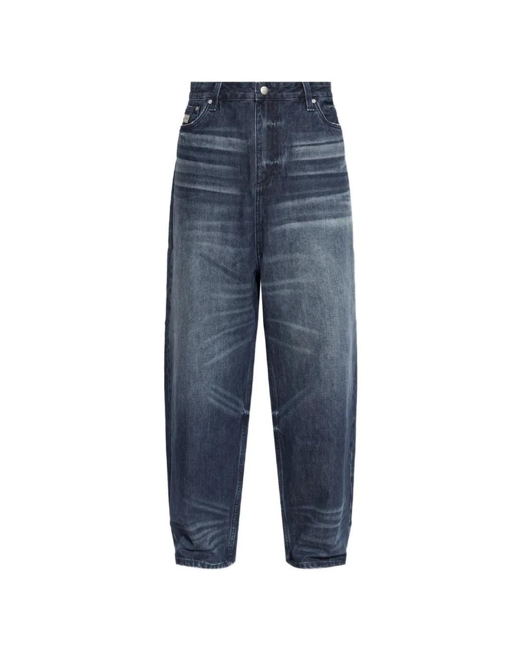 M I S B H V Blue Austin Faded Wide-Leg Jeans for men