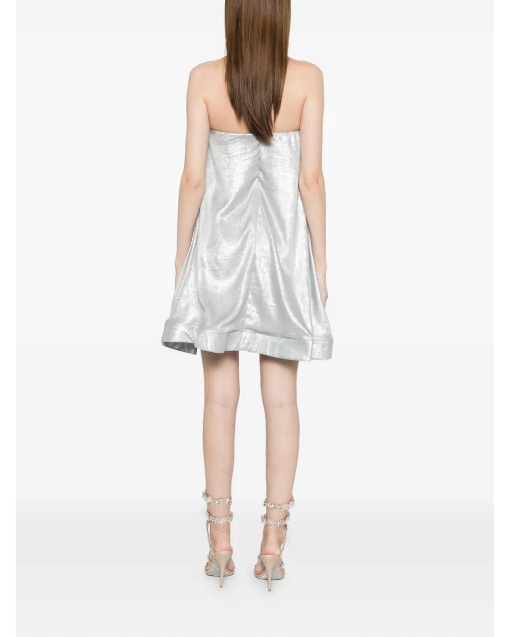 L'idée White Shimmer Mini Dress