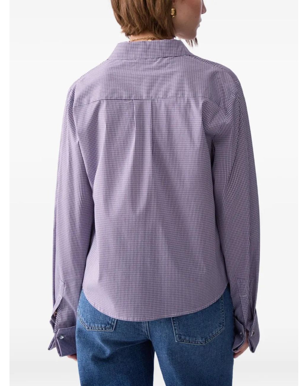 Liu Jo Purple Striped Shirt