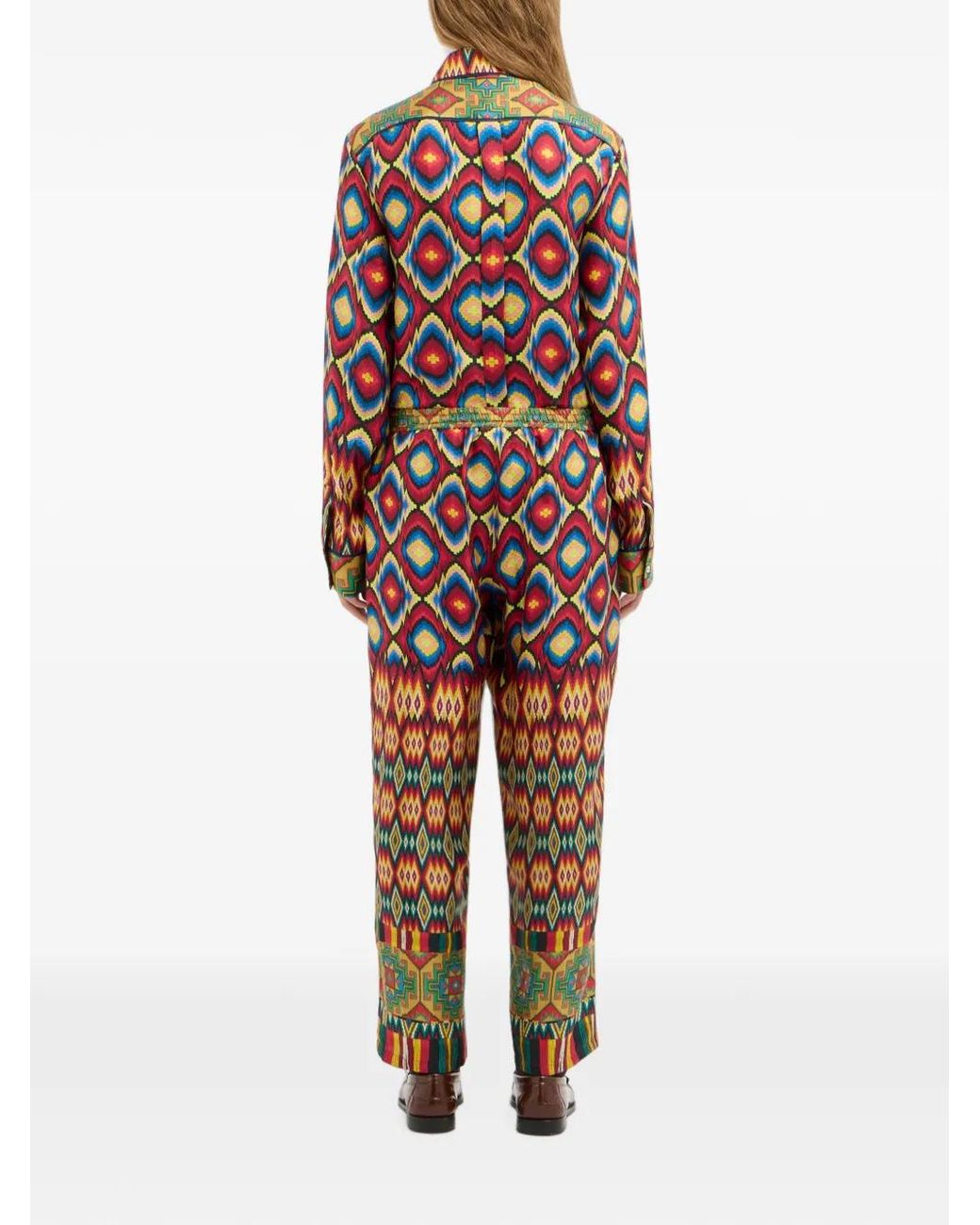 Pierre Louis Mascia Red Alow Straight-Leg Trousers