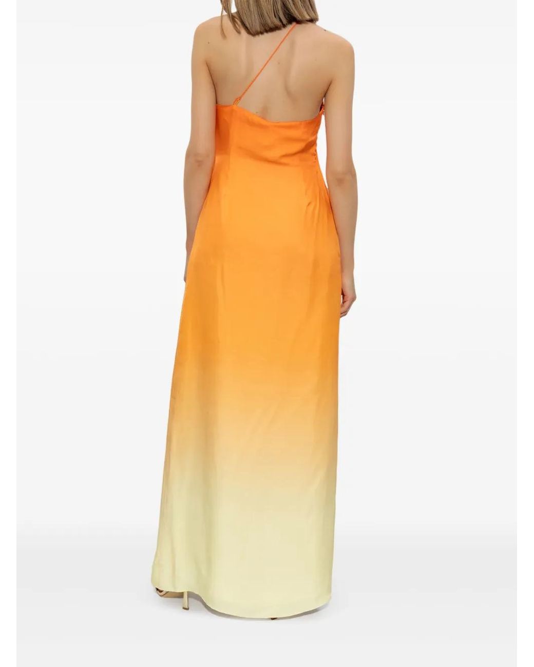 Cult Gaia Orange Robe Longue Valerie