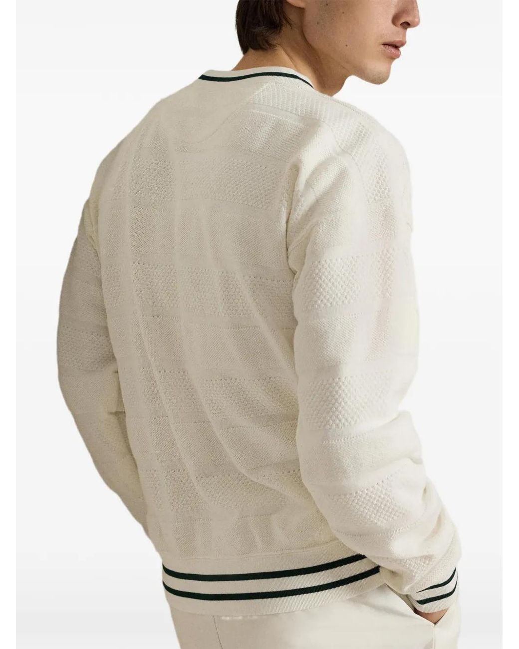 Polo Ralph Lauren White Wimbledon Embroidered Sweatshirt for men