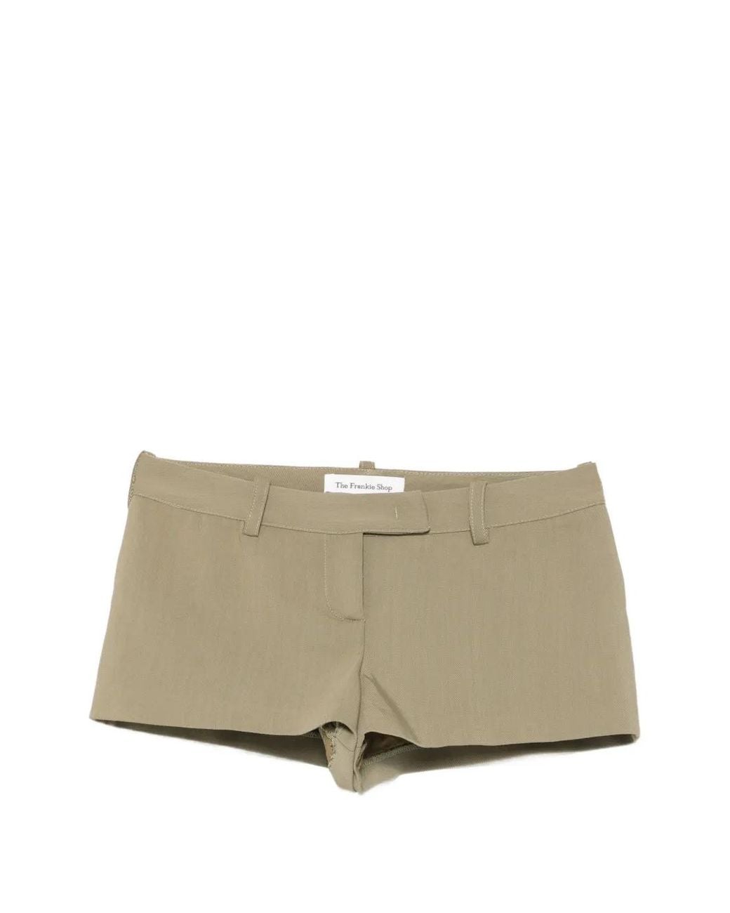Frankie Shop Natural Short À Fermeture Dissimulée