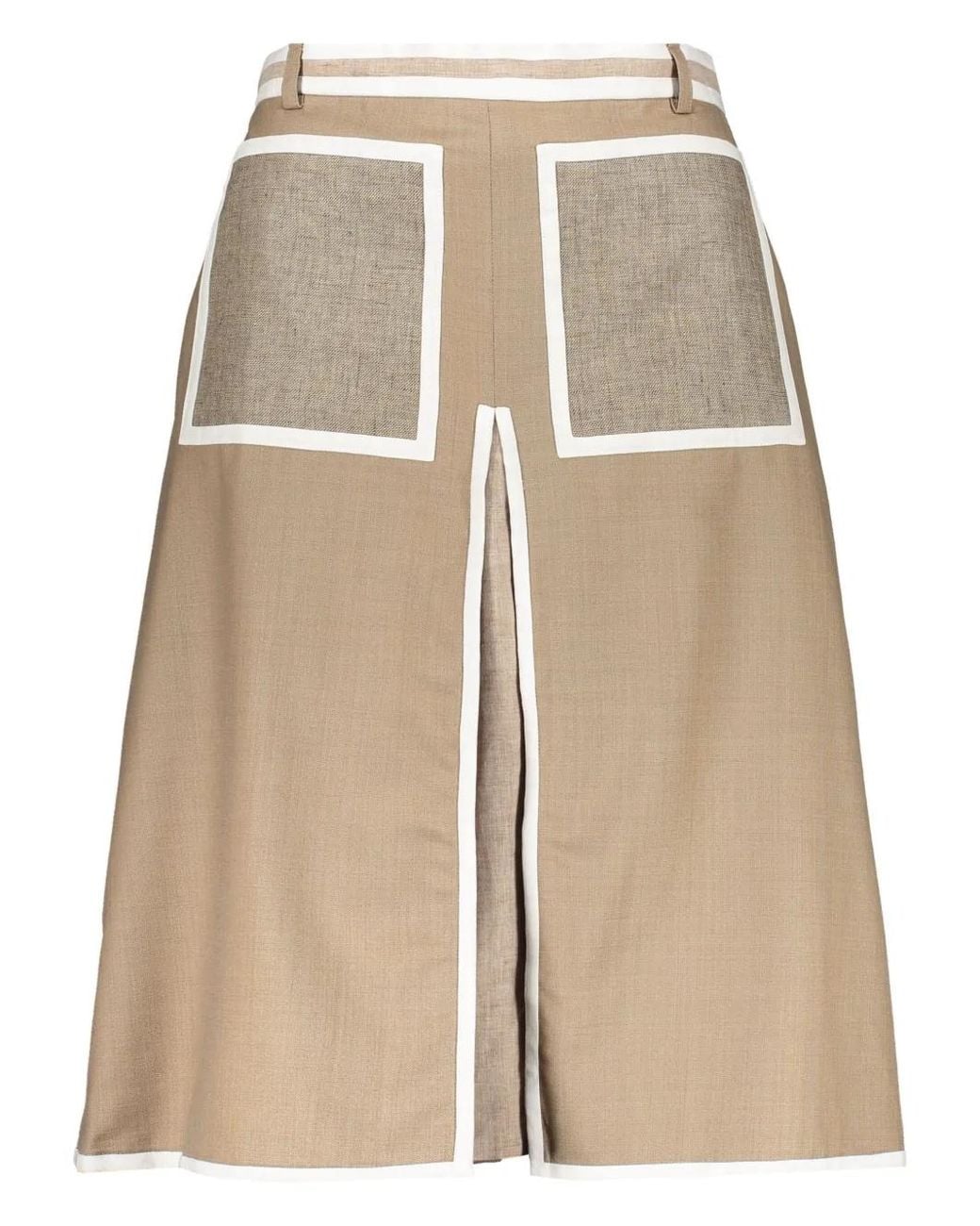 Burberry Natural Midi Skirts