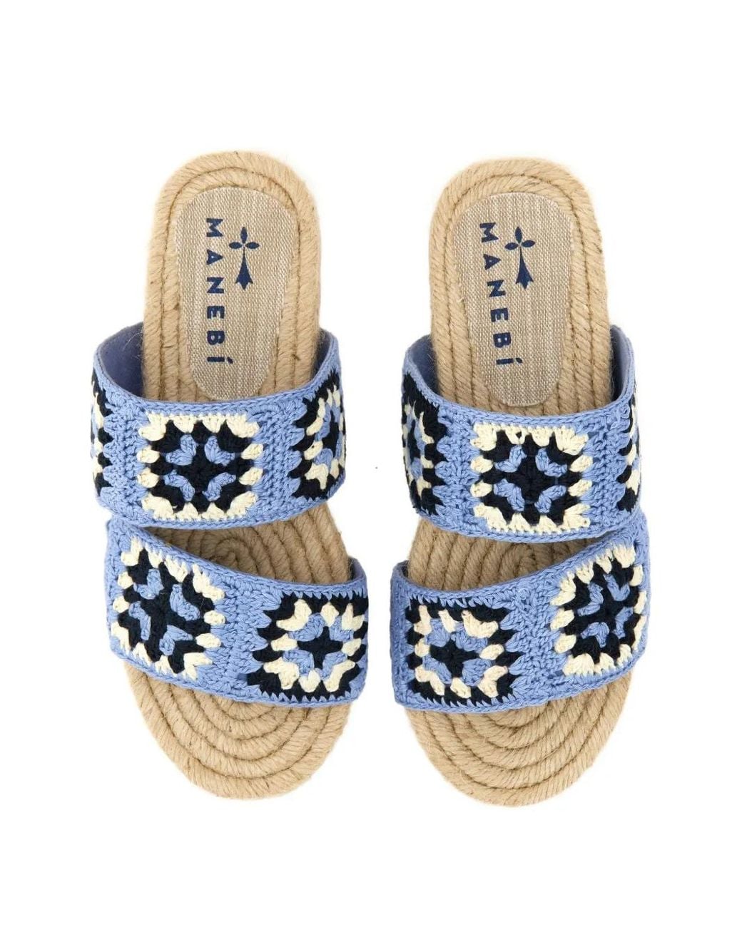 Manebí White Flat Sandals