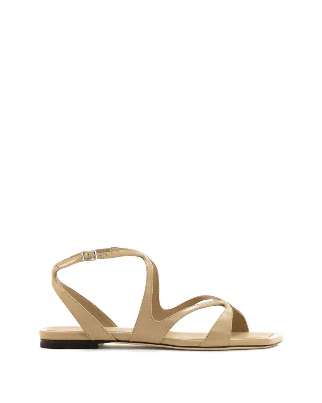 Jimmy Choo Metallic Ayla Flat Nappa Leather Flats