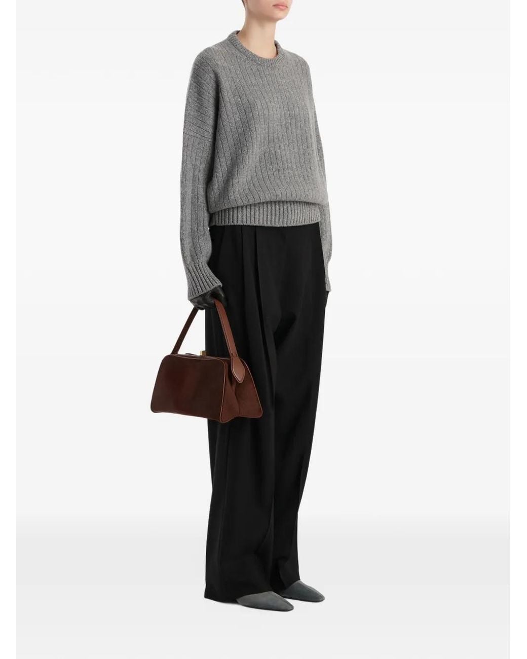 Khaite Gray Lennox Sweater