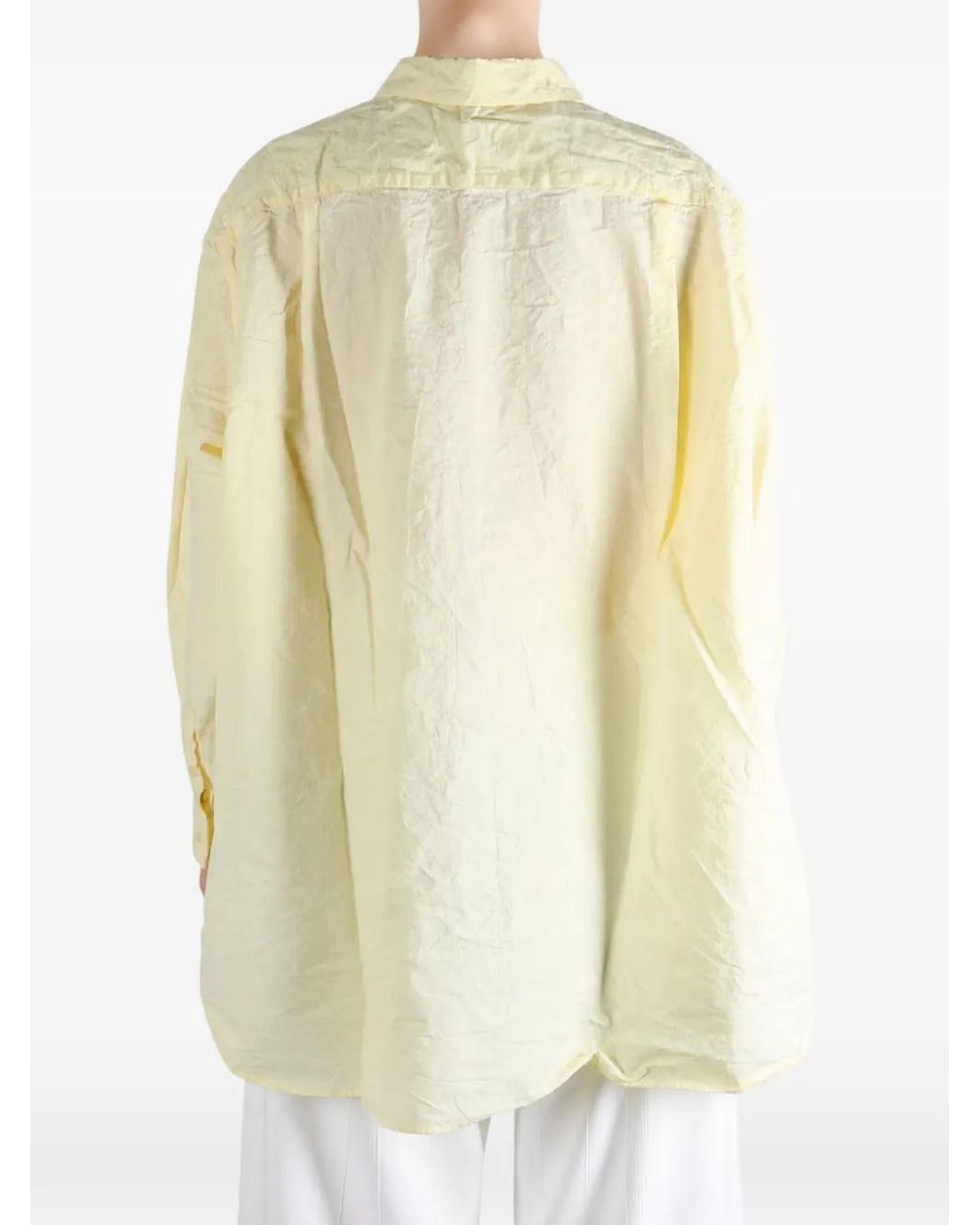 Casey Casey Yellow Chemise Ikla À Manches Longues