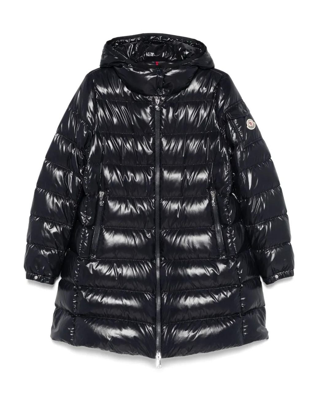 Moncler Black Courcelles langer Mantel