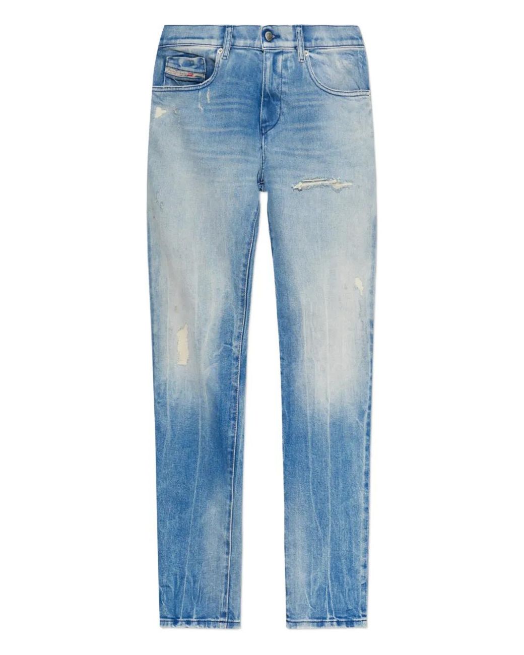DIESEL Blue Slim Jeans Regular Waist 2019 D-Strukt for men