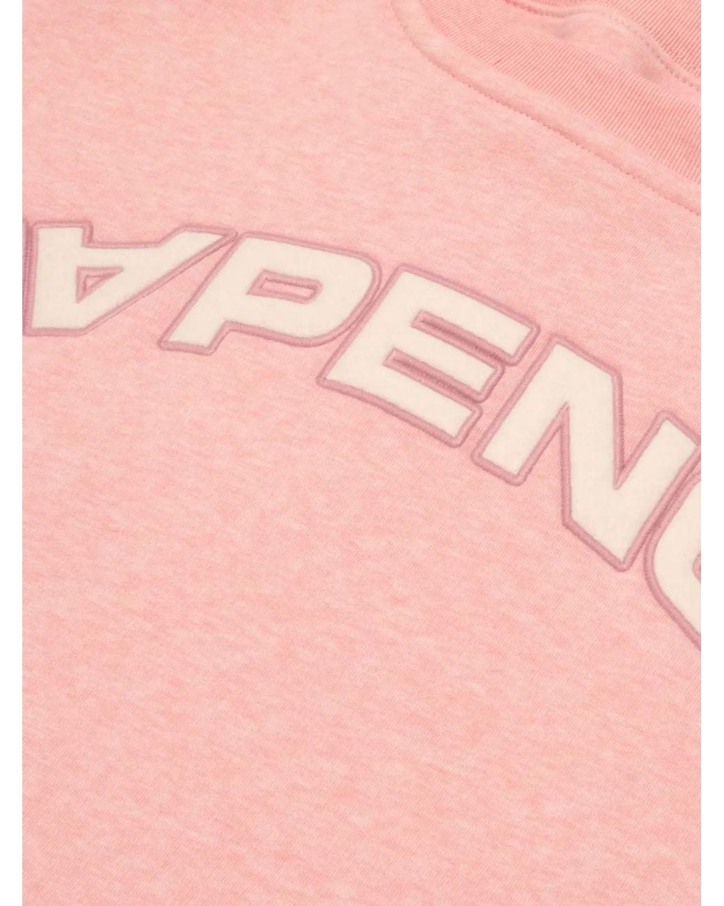 Aape By A Bathing Ape Pink Logo-Patch Sweatshirt for men