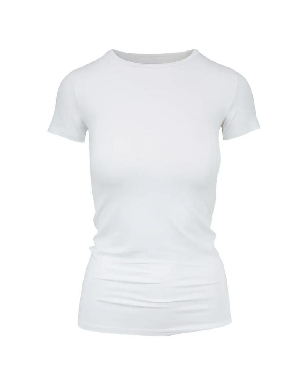 Majestic Filatures White Crew-Neck T-Shirt