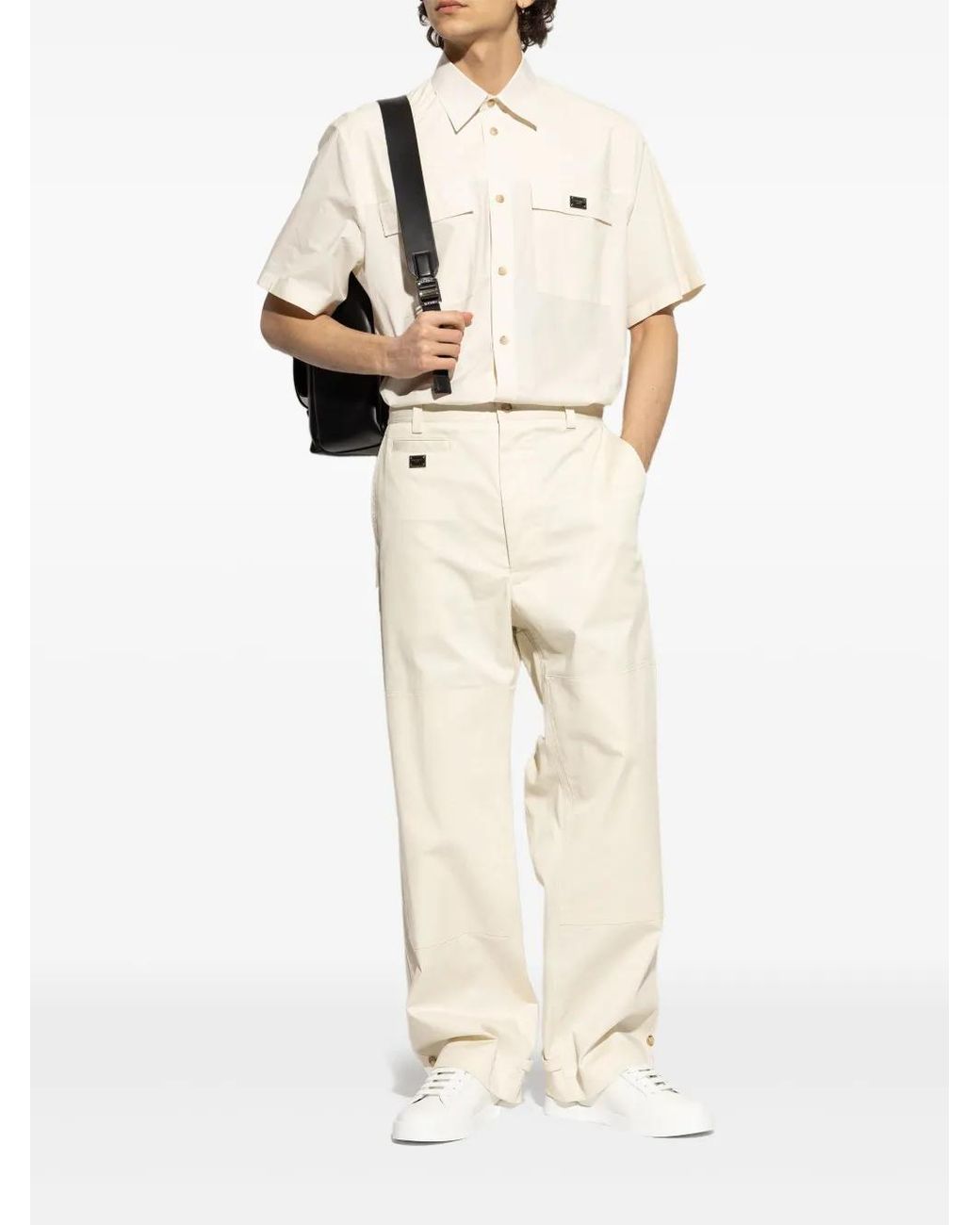 Dolce & Gabbana White Sneakers With Logo for men