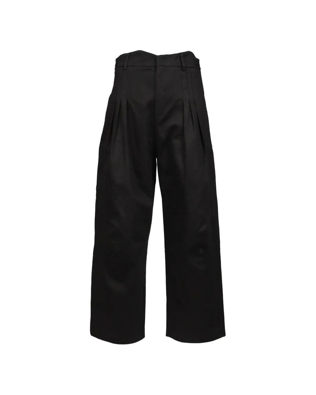 NO/FAITH STUDIOS Black Pantalon Plissé Balloon for men