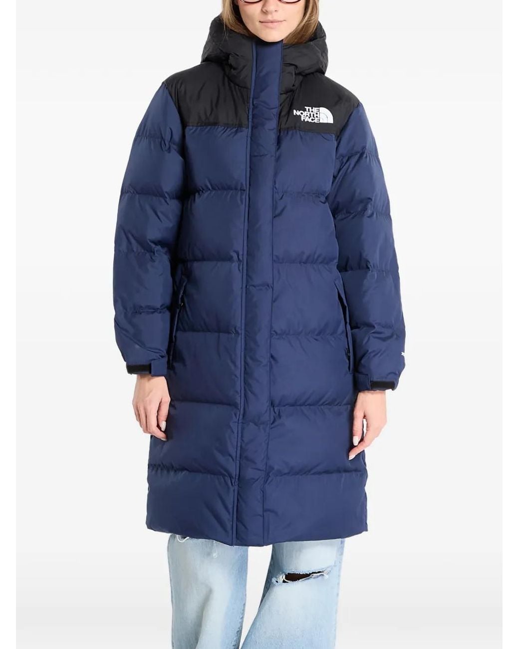 The North Face Blue Hooded Padded Parka