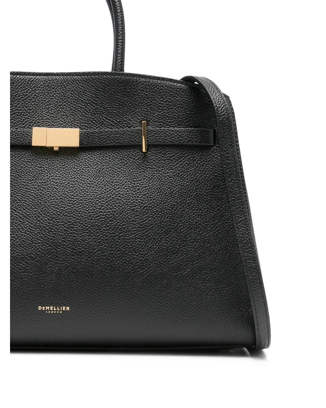 DeMellier London Black Midi Hudson Tote Bag
