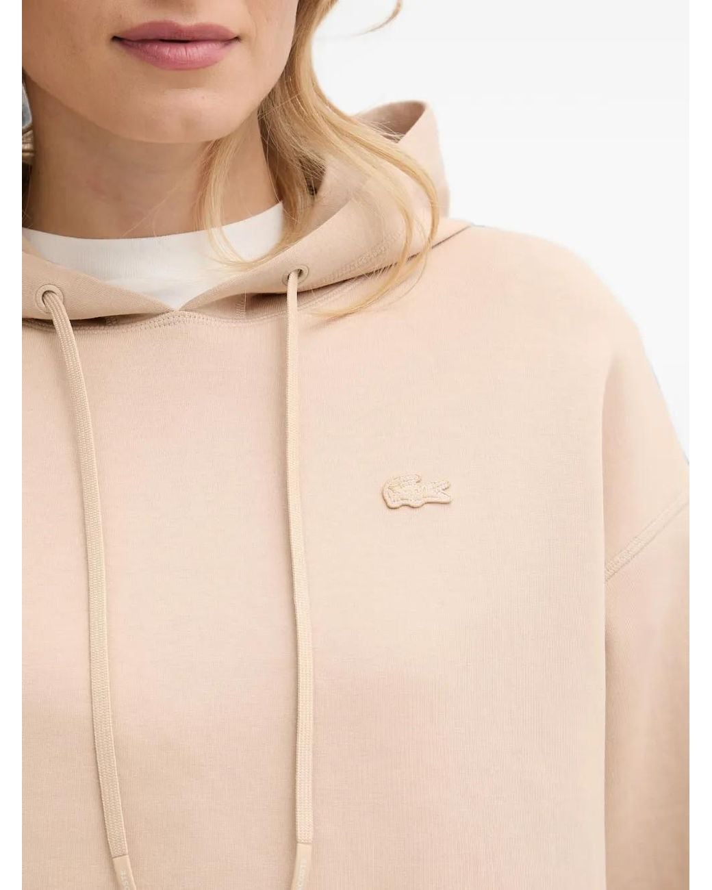Lacoste Blue Oversized Adjustable Hoodie