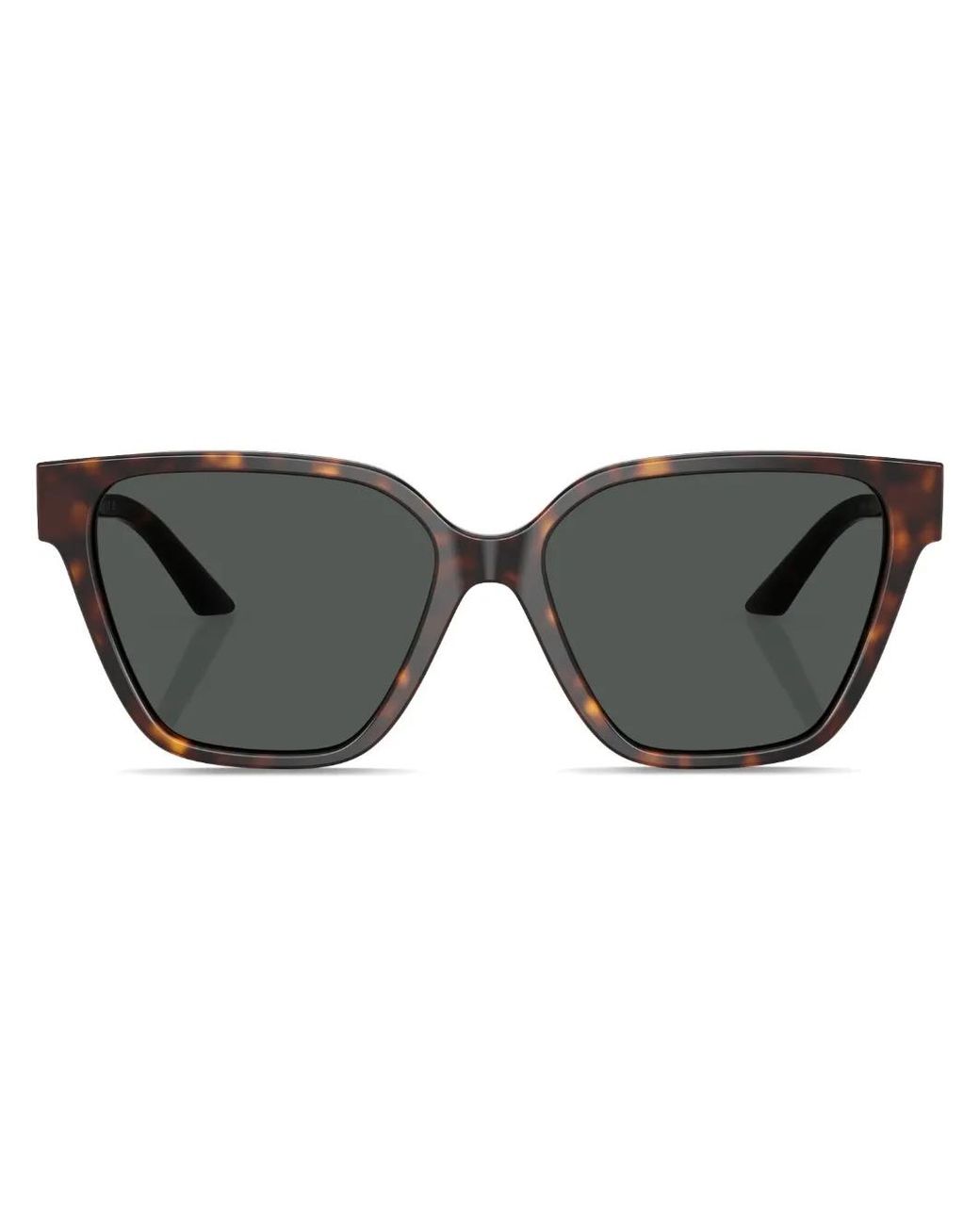 Versace Gray Greca Strass Butterfly-Frame Sunglasses