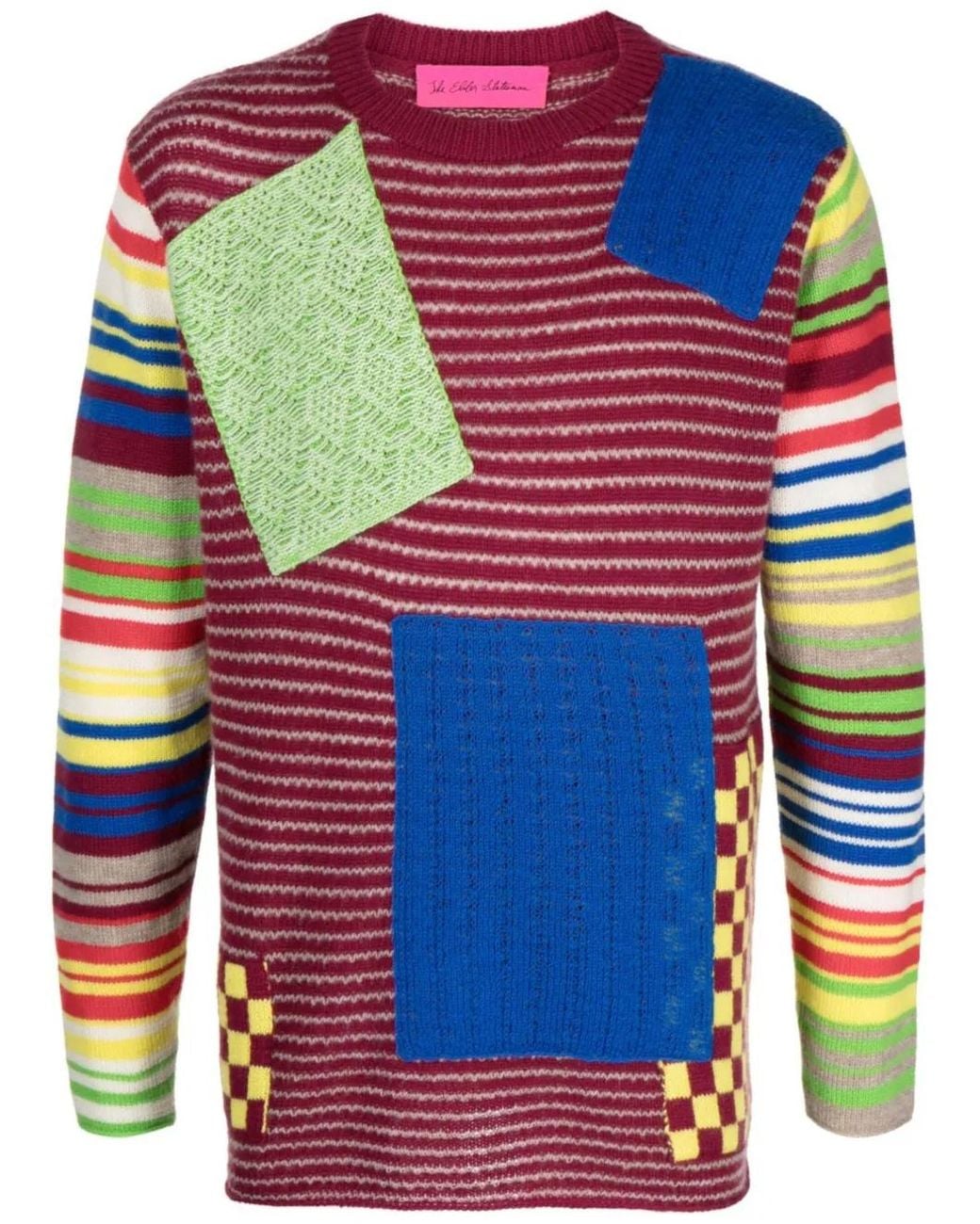 Pull À Design Patchwork The Elder Statesman pour homme en coloris Blue