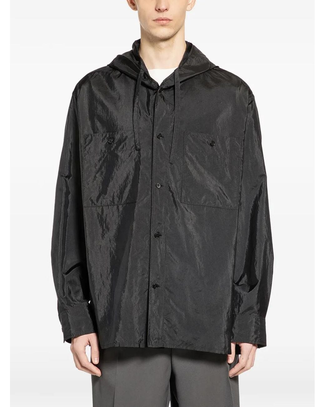Jil Sander Gray Veste 179 À Capuche for men