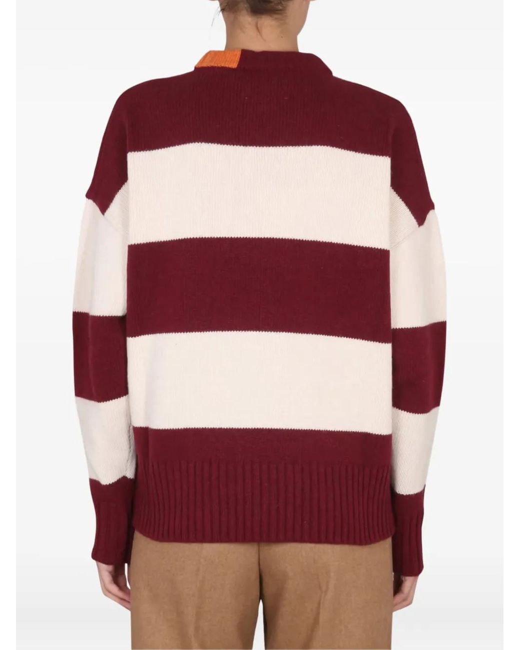 Striped Jumper RIGHT FOR de hombre de color Red