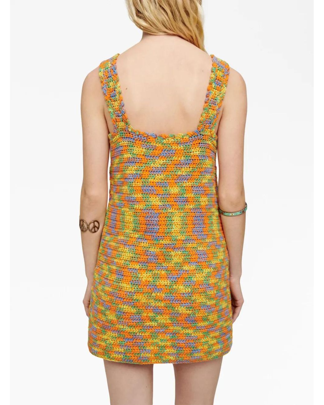 Re/done Mouwloze Jurk in het Yellow